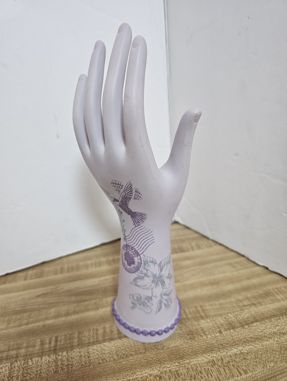 Vintage Benbow & Son Britain Cold Cream Ceramic Advertising Hand Ring Display